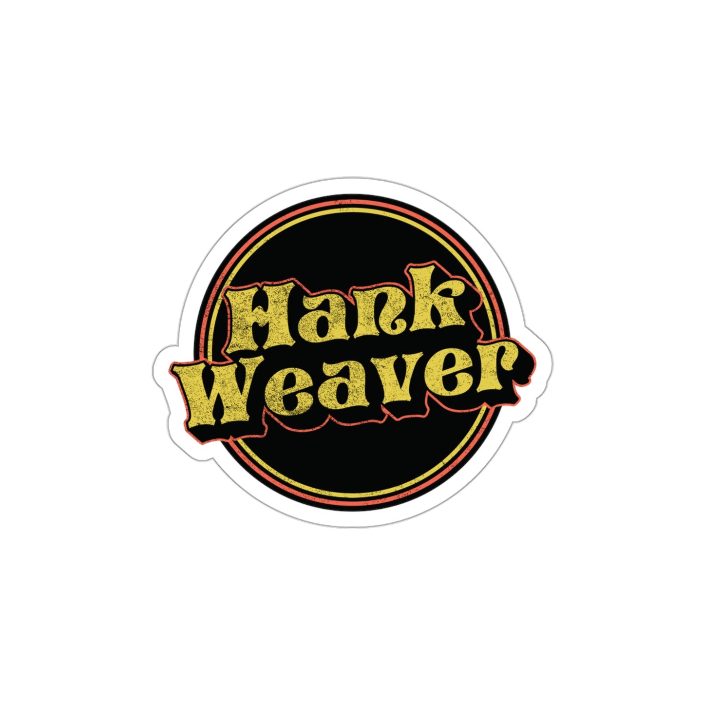 Hank Weaver "Circle Logo" Sticker